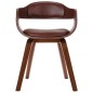 vidaXL Sillas de comedor 2 unidades madera curvada y cuero sintético vidaXL Sillas de comedor 2 unidades madera curvada y cuero sintético