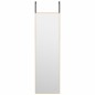 vidaXL Espejo de puerta cristal y aluminio negro 30x80 cm vidaXL Espejo de puerta cristal y aluminio negro 30x80 cm