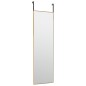 vidaXL Espejo de puerta cristal y aluminio negro 30x80 cm vidaXL Espejo de puerta cristal y aluminio negro 30x80 cm