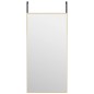 vidaXL Espejo de puerta cristal y aluminio dorado 40x80 cm vidaXL Espejo de puerta cristal y aluminio dorado 40x80 cm