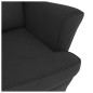 vidaXL Silla mecedora con patas de madera de caucho terciopelo negro vidaXL Silla mecedora con patas de madera de caucho terciopelo negro