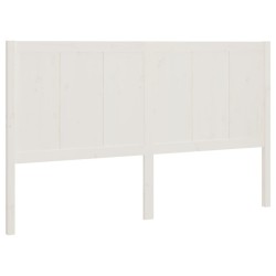 vidaXL Cabecero de cama madera maciza de pino blanco 165,5x4x100 cm