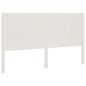 vidaXL Cabecero de cama madera maciza de pino blanco 165,5x4x100 cm