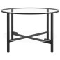 vidaXL Mesa de centro vidrio templado negro y transparente 70 cm vidaXL Mesa de centro vidrio templado negro y transparente 70 cm
