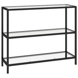 vidaXL Estantería transparente de vidrio templado 100x36x90 cm