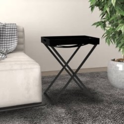 vidaXL Mesa plegable MDF negra 48x34x61 cm