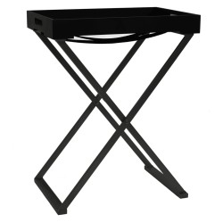 vidaXL Mesa plegable MDF negra 48x34x61 cm