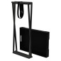 vidaXL Mesa plegable MDF negra 48x34x61 cm vidaXL Mesa plegable MDF negra 48x34x61 cm
