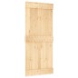 vidaXL Puerta corredera con herrajes madera maciza de pino 90x210 cm vidaXL Puerta corredera con herrajes madera maciza de pino 90x210 cm