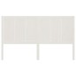 vidaXL Cabecero de cama madera maciza de pino blanco 165,5x4x100 cm
