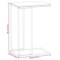 vidaXL Mesa auxiliar de madera de ingeniería negro 40x30x59 cm vidaXL Mesa auxiliar de madera de ingeniería negro 40x30x59 cm