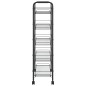vidaXL Carrito de cocina 5 niveles hierro negro 46x26x105 cm vidaXL Carrito de cocina 5 niveles hierro negro 46x26x105 cm
