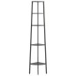 vidaXL Estantería de esquina de 5 niveles negra 45,5x31,5x180 cm vidaXL Estantería de esquina de 5 niveles negra 45,5x31,5x180 cm