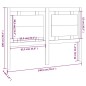 vidaXL Cabecero de cama madera maciza de pino 140,5x4x100 cm