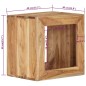 vidaXL Taburete madera maciza de acacia 40x30x40 cm vidaXL Taburete madera maciza de acacia 40x30x40 cm