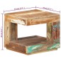 vidaXL Mesa de centro de madera maciza reciclada 45x45x40 cm vidaXL Mesa de centro de madera maciza reciclada 45x45x40 cm
