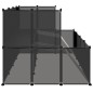 vidaXL Jaula de animales pequeños negro 143x107x93 cm PP y acero vidaXL Jaula de animales pequeños negro 143x107x93 cm PP y acero
