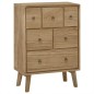 vidaXL Cómoda de madera maciza de teca 56x30x80 cm vidaXL Cómoda de madera maciza de teca 56x30x80 cm