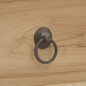 vidaXL Cómoda de madera maciza de teca 55x30x90 cm