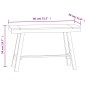 vidaXL Banco de madera maciza de teca 80 cm vidaXL Banco de madera maciza de teca 80 cm