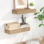 vidaXL Estantes de pared 2 unidades madera maciza de teca 40x15x6 cm vidaXL Estantes de pared 2 unidades madera maciza de teca 40x15x6 cm