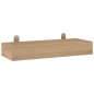 vidaXL Estantes de pared 2 unidades madera maciza de teca 40x15x6 cm vidaXL Estantes de pared 2 unidades madera maciza de teca 40x15x6 cm