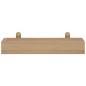 vidaXL Estantes de pared 2 unidades madera maciza de teca 40x15x6 cm vidaXL Estantes de pared 2 unidades madera maciza de teca 40x15x6 cm