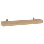 vidaXL Estantes de pared 2 unidades madera maciza de teca 90x15x6 cm vidaXL Estantes de pared 2 unidades madera maciza de teca 90x15x6 cm