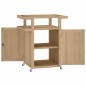 vidaXL Carrito de bar madera maciza de teca 70x50x90 cm vidaXL Carrito de bar madera maciza de teca 70x50x90 cm
