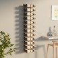 vidaXL Botellero de pared para 24 botellas hierro dorado vidaXL Botellero de pared para 24 botellas hierro dorado