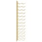 vidaXL Botellero de pared para 24 botellas hierro dorado vidaXL Botellero de pared para 24 botellas hierro dorado