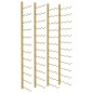 vidaXL Botellero de pared para 36 botellas 2 unidades hierro dorado