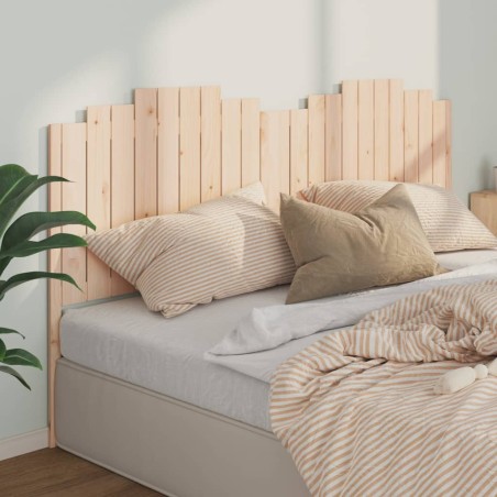 vidaXL Cabecero de cama madera maciza de pino 206x4x110 cm