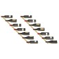 vidaXL Botellero de pared para 7 botellas 2 unidades metal dorado vidaXL Botellero de pared para 7 botellas 2 unidades metal dorado