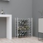 vidaXL Botellero para 48 botellas de metal blanco vidaXL Botellero para 48 botellas de metal blanco