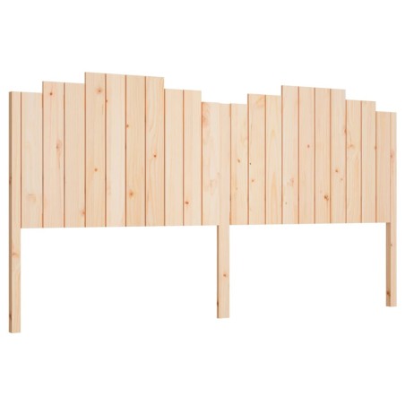 vidaXL Cabecero de cama madera maciza de pino 206x4x110 cm