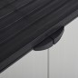 vidaXL Armario de jardín con 1 estante gris y negro 68x40x85 cm vidaXL Armario de jardín con 1 estante gris y negro 68x40x85 cm