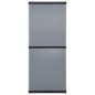 vidaXL Armario de jardín con 3 estantes gris y negro 68x40x168 cm vidaXL Armario de jardín con 3 estantes gris y negro 68x40x168 cm