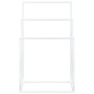 vidaXL Toallero de pie de hierro blanco 48x24x79 cm vidaXL Toallero de pie de hierro blanco 48x24x79 cm