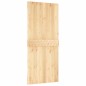 vidaXL Puerta corredera con herrajes madera maciza de pino 90x210 cm vidaXL Puerta corredera con herrajes madera maciza de pino 90x210 cm