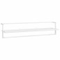 vidaXL Toallero de hierro blanco 95x25x22 cm