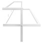 vidaXL Toallero de hierro blanco 95x25x22 cm