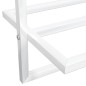 vidaXL Toallero de hierro blanco 95x25x22 cm