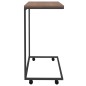 vidaXL Mesa auxiliar con ruedas de contrachapado negro 55x35x70 cm vidaXL Mesa auxiliar con ruedas de contrachapado negro 55x35x70 cm