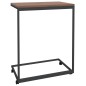 vidaXL Mesa auxiliar con ruedas de contrachapado negro 55x35x70 cm vidaXL Mesa auxiliar con ruedas de contrachapado negro 55x35x70 cm