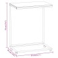 vidaXL Mesa auxiliar con ruedas de contrachapado blanco 55x35x70 cm vidaXL Mesa auxiliar con ruedas de contrachapado blanco 55x35x70 cm