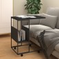 vidaXL Mesa auxiliar con ruedas contrachapado negro 55x36x63,5 cm vidaXL Mesa auxiliar con ruedas contrachapado negro 55x36x63,5 cm