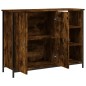vidaXL Aparador de madera de ingeniería roble ahumado 100x33x75 cm vidaXL Aparador de madera de ingeniería roble ahumado 100x33x75 cm