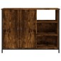 vidaXL Aparador de madera de ingeniería roble ahumado 100x33x75 cm vidaXL Aparador de madera de ingeniería roble ahumado 100x33x75 cm