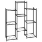vidaXL Soporte para flores de hierro negro 83x25x100 cm vidaXL Soporte para flores de hierro negro 83x25x100 cm